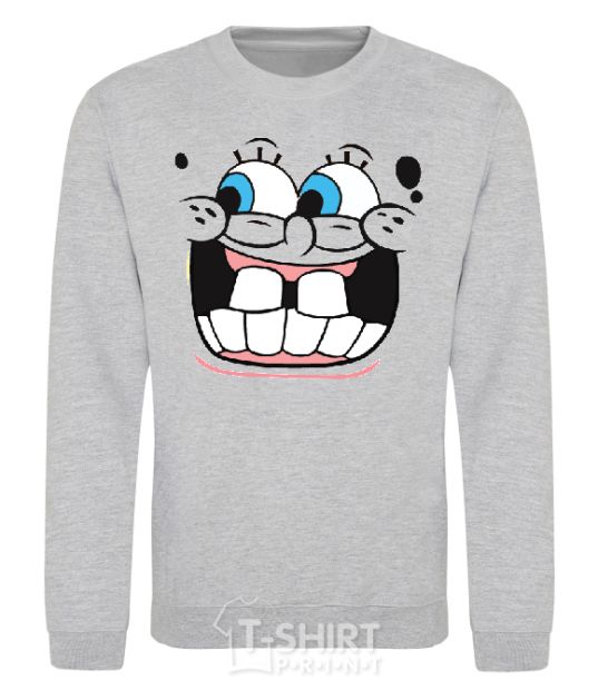 Sweatshirt SPUNCH BOB screaming face sport-grey фото