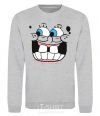 Sweatshirt SPUNCH BOB screaming face sport-grey фото