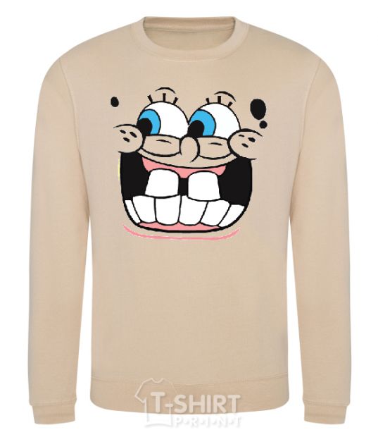 Sweatshirt SPUNCH BOB screaming face sand фото