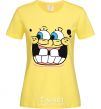 Women's T-shirt SPUNCH BOB screaming face cornsilk фото