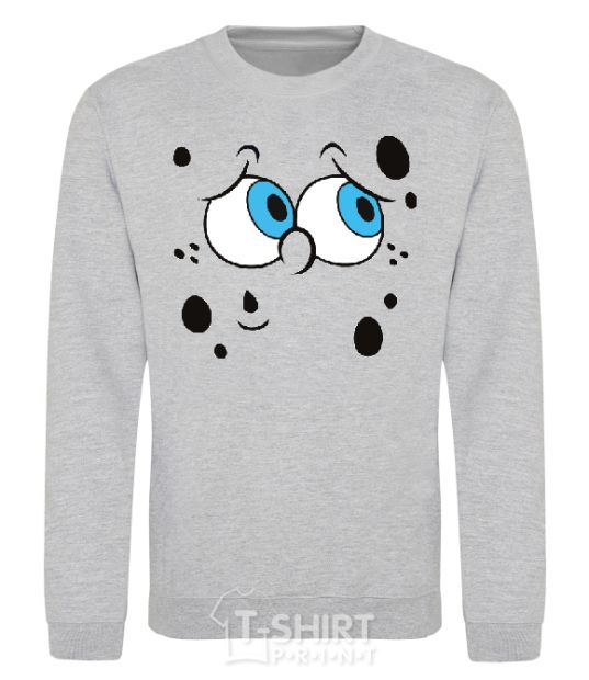 Sweatshirt SPUNCH BOB thinking face sport-grey фото