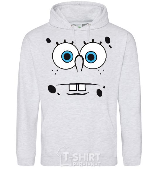 Men`s hoodie SPUNCH BOB horny face sport-grey фото