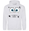 Men`s hoodie SPUNCH BOB horny face sport-grey фото