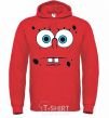 Men`s hoodie SPUNCH BOB horny face bright-red фото