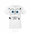 Men's T-Shirt SPUNCH BOB horny face White фото