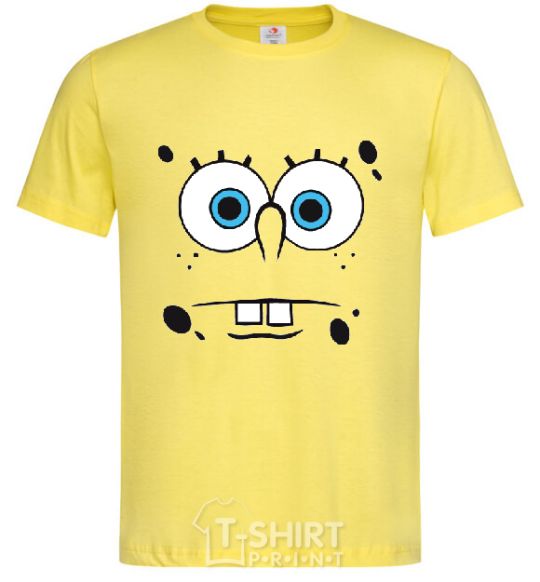 Men's T-Shirt SPUNCH BOB horny face cornsilk фото