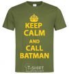 Men's T-Shirt Keep calm and call a Batman millennial-khaki фото