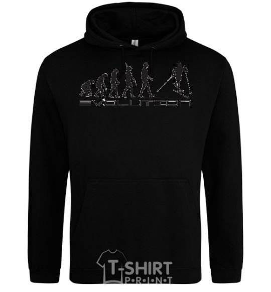 Men`s hoodie EVOLUTION black фото