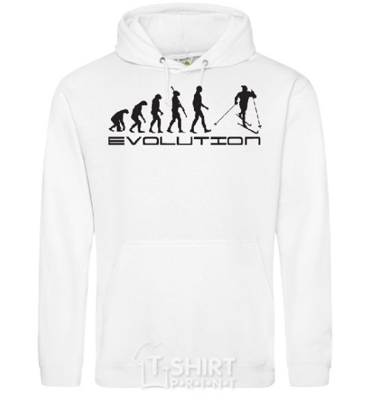 Men`s hoodie EVOLUTION White фото