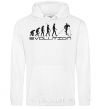 Men`s hoodie EVOLUTION White фото