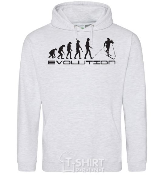 Men`s hoodie EVOLUTION sport-grey фото