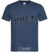 Men's T-Shirt EVOLUTION navy-blue фото