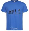 Men's T-Shirt EVOLUTION royal-blue фото