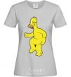 Women's T-shirt Homer's naked grey фото