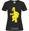 Women's T-shirt Homer's naked black фото