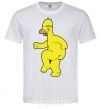 Мужская футболка Гомер голый Белый фото