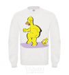 Sweatshirt BART AND THE DOG White фото