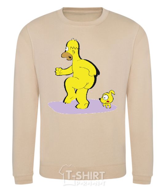 Sweatshirt BART AND THE DOG sand фото