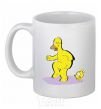 Ceramic mug BART AND THE DOG White фото