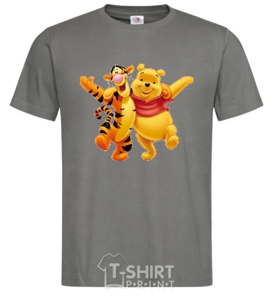 Men's T-Shirt WINNIE THE POOH dark-grey фото