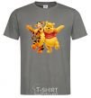 Men's T-Shirt WINNIE THE POOH dark-grey фото