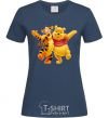 Women's T-shirt WINNIE THE POOH navy-blue фото