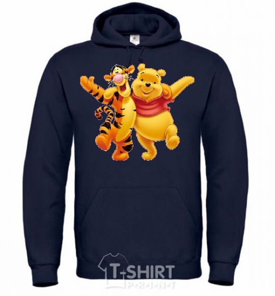 Men`s hoodie WINNIE THE POOH navy-blue фото