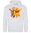 Men`s hoodie WINNIE THE POOH sport-grey фото