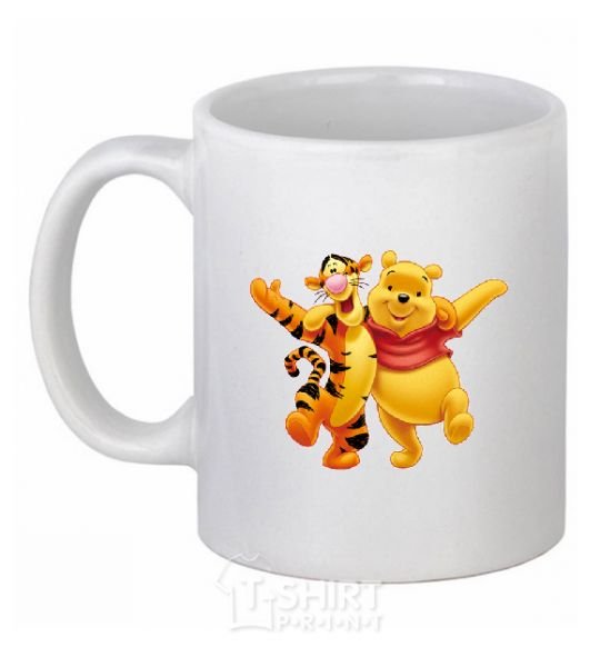 Ceramic mug WINNIE THE POOH White фото