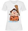 Women's T-shirt WOMAN WITH A BATON White фото