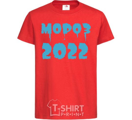 Kids T-shirt FREEZE 2022 red фото