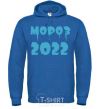 Men`s hoodie FREEZE 2022 royal фото