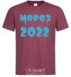 Men's T-Shirt FREEZE 2022 burgundy фото