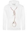 Men`s hoodie MOUSE V.1 White фото