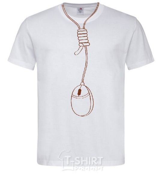 Men's T-Shirt MOUSE V.1 White фото