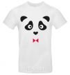 Men's T-Shirt BOW PANDA BOY White фото