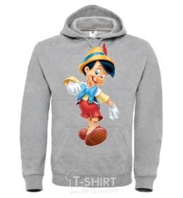Men`s hoodie PINOCIO sport-grey фото