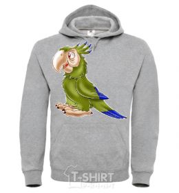 Men`s hoodie PARROT sport-grey фото