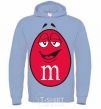 Men`s hoodie M&M'S BOY sky-blue фото