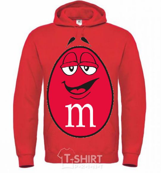 Men`s hoodie M&M'S BOY bright-red фото