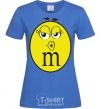 Women's T-shirt M&M'S GIRL royal-blue фото