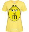 Women's T-shirt M&M'S GIRL cornsilk фото