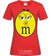 Women's T-shirt M&M'S GIRL red фото