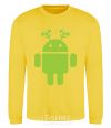 Sweatshirt New Year's Eve Android yellow фото