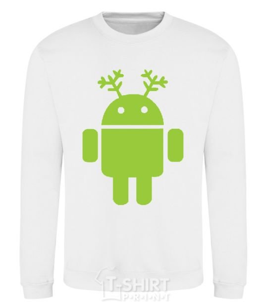 Sweatshirt New Year's Eve Android White фото