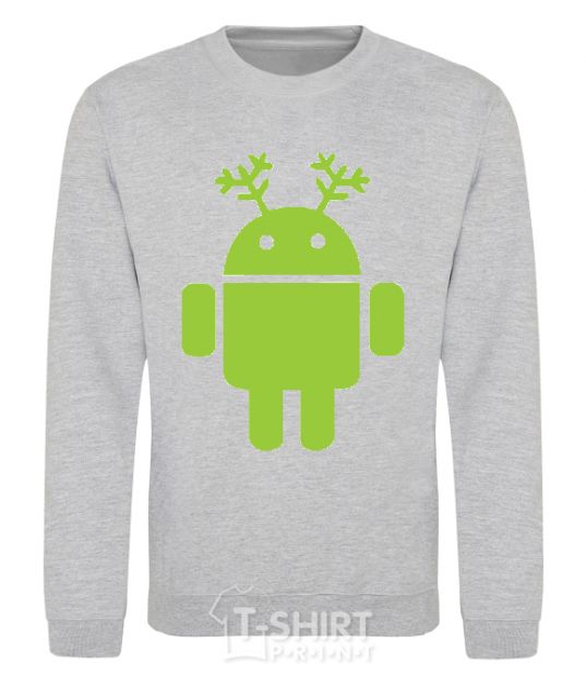 Sweatshirt New Year's Eve Android sport-grey фото
