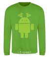 Sweatshirt New Year's Eve Android orchid-green фото