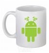 Ceramic mug New Year's Eve Android White фото