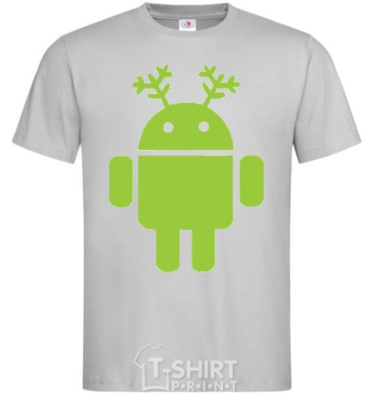 Men's T-Shirt New Year's Eve Android grey фото