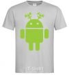 Мужская футболка New year Android Серый фото
